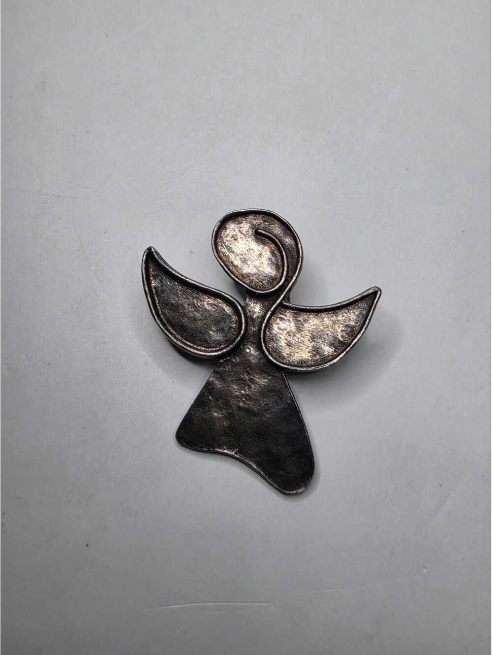 Silpada Sterling Silver Guardian Angel "Watch Over Me" Pin / Pendant Abstract